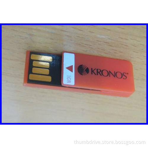 Plastic Paper Clip Usb Flashdrive Logo Printing